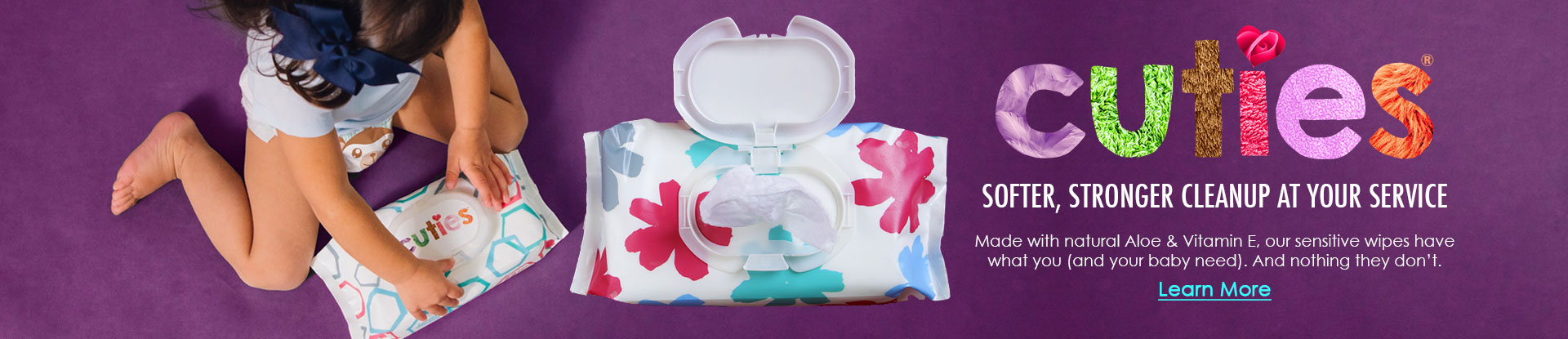 Cuties Complete Care Sensitive Baby Wipes